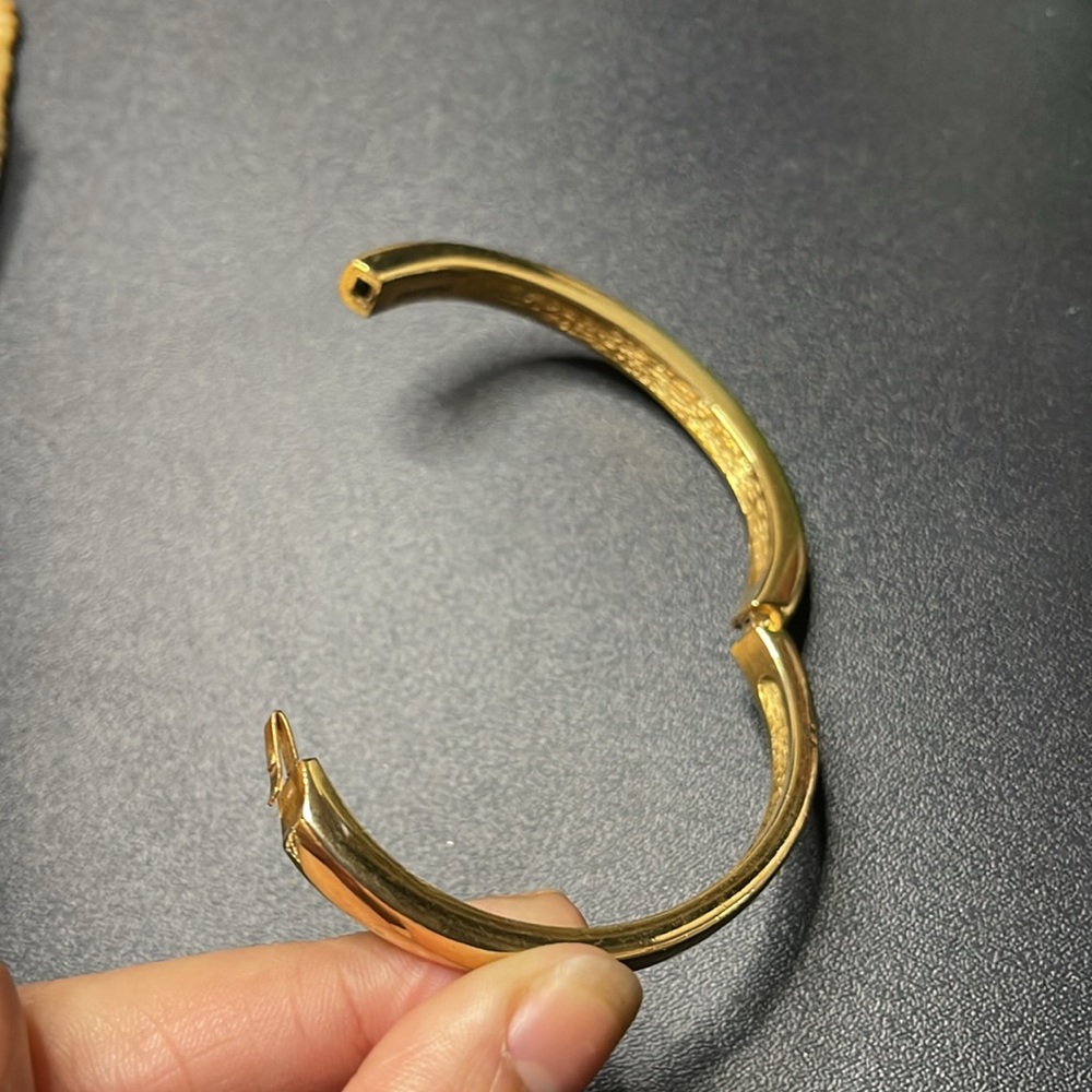 Gold plated bracelet with Swarovski crystals - Picture 9 of 9